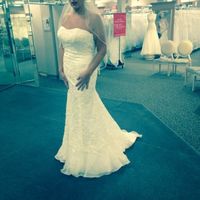 Trying on dresses today