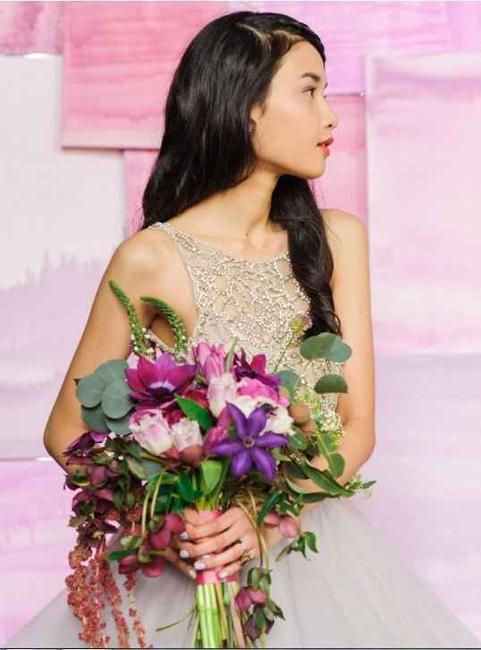 alabaster wedding gown