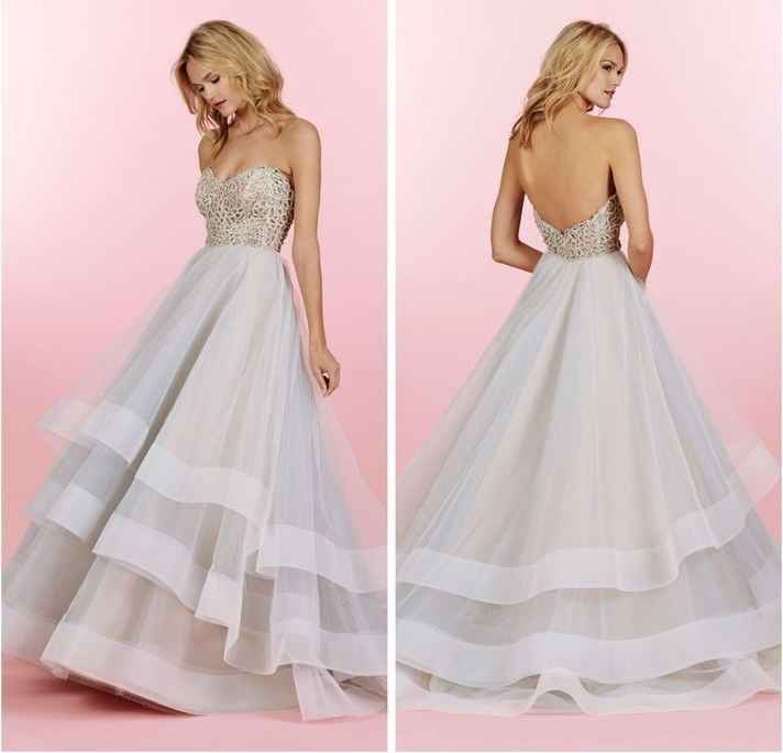 alabaster wedding gown