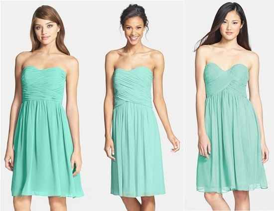 Short Mint BM dress