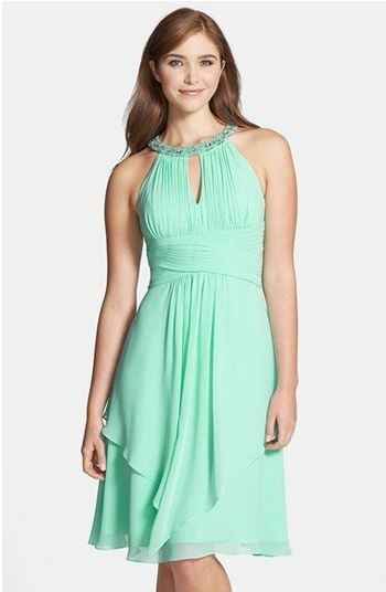 Short Mint BM dress