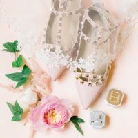Wedding rings with shoes