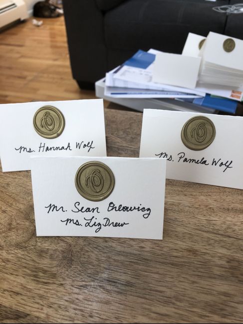 Handwritten Place Cards? 1