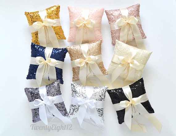 sequined pillows 