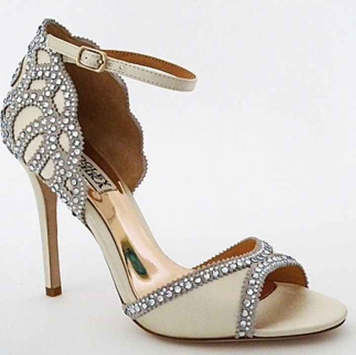 Yes I'm wearing my wedding shoes around the house