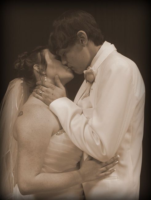 "You may kiss the bride"