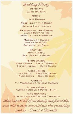 Wedding Programs