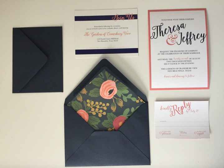 Did you design and print your own invitations?