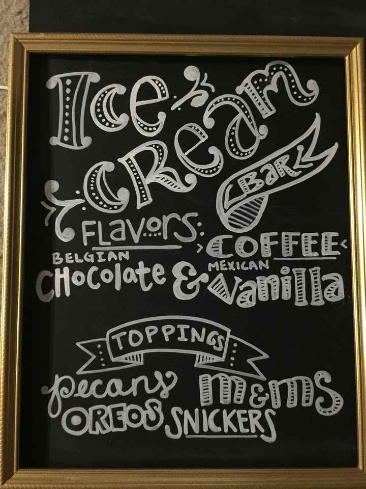 My DIY Ice Cream and Bar Menus