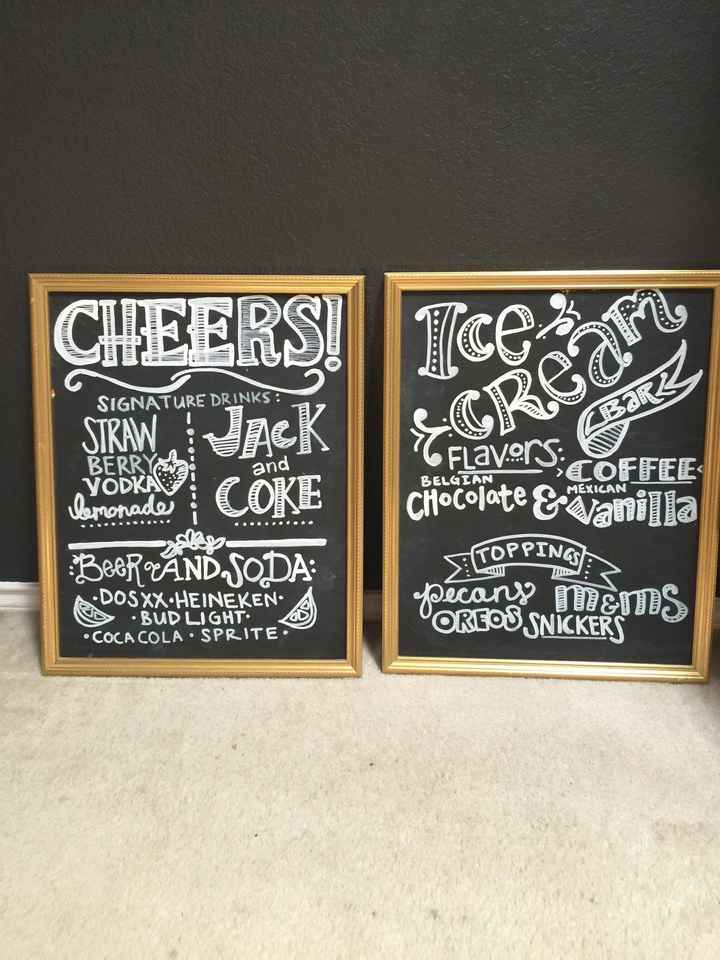 My DIY Ice Cream and Bar Menus