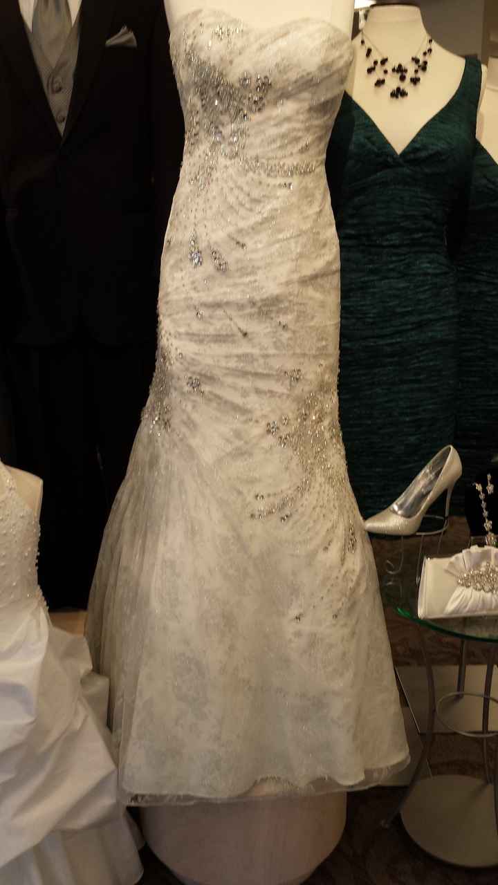 Wedding dress and bridesmaids dresses