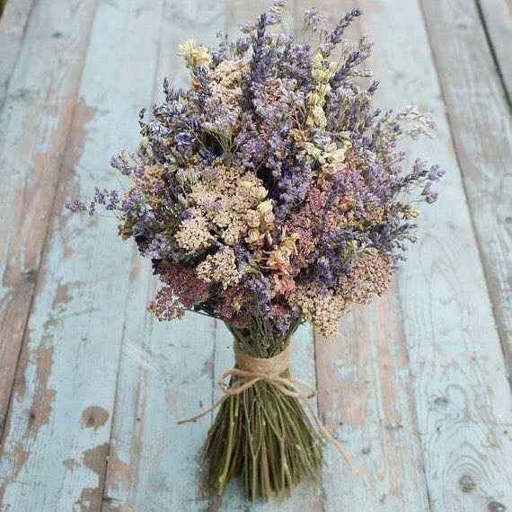 Dried flower bouquets