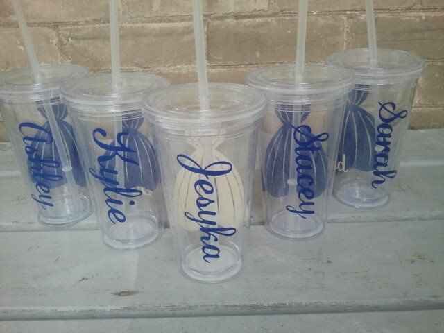 Personalized Tumblers for bridal party