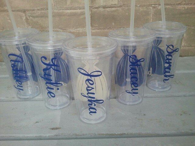 Personalized Tumblers for bridal party