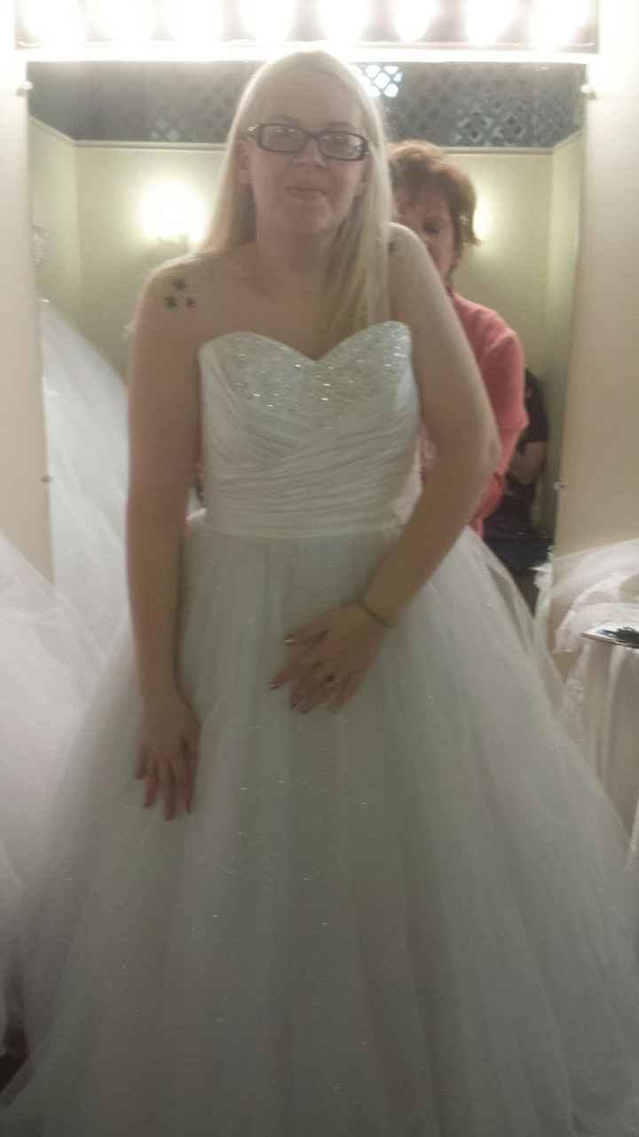 (Pics) First time trying on dresses and...
