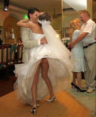 I thought this was kinda funny. Drunk brides?