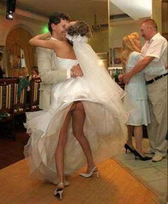 I thought this was kinda funny. Drunk brides?