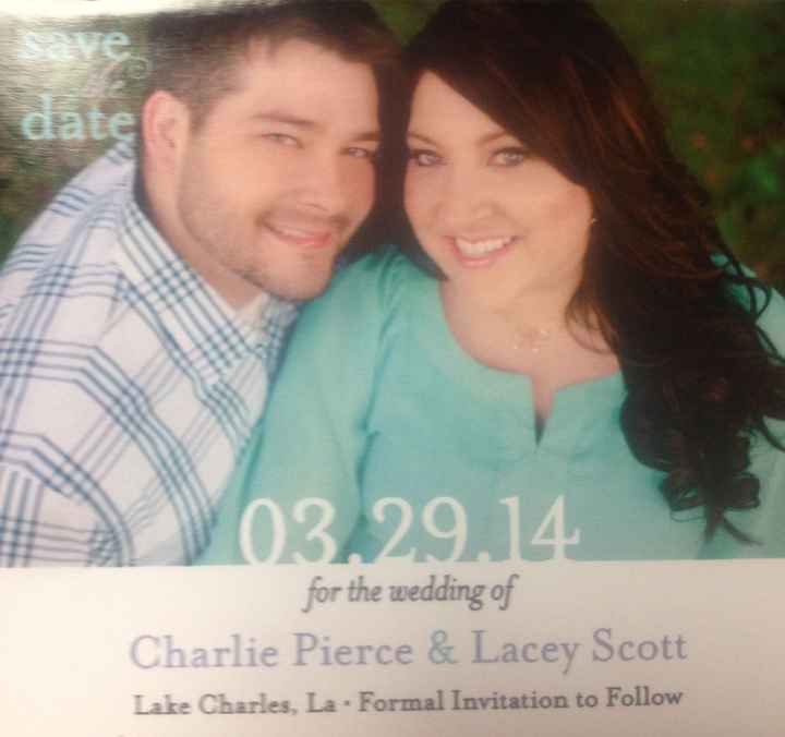 Save the dates are in!! Lets see yours!