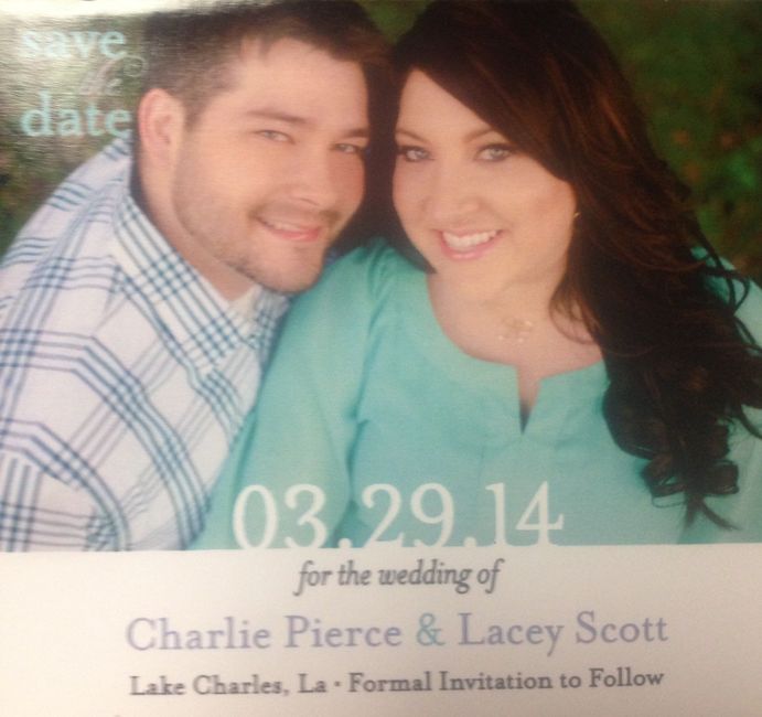 Save the dates are in!! Lets see yours!