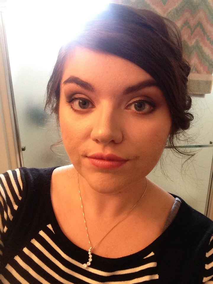 Hair/makeup trial