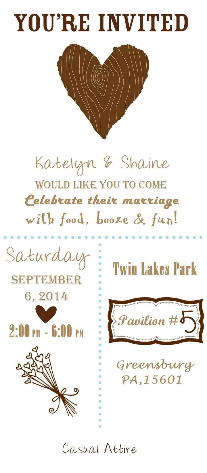 UPDATE...I changed a few things, How do my invites look now? *Pic before i print*