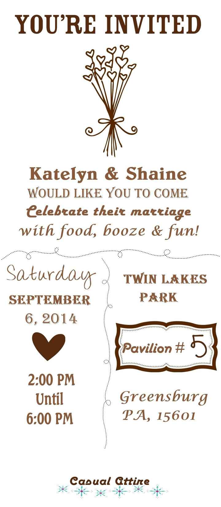 UPDATE...I changed a few things, How do my invites look now? *Pic before i print*