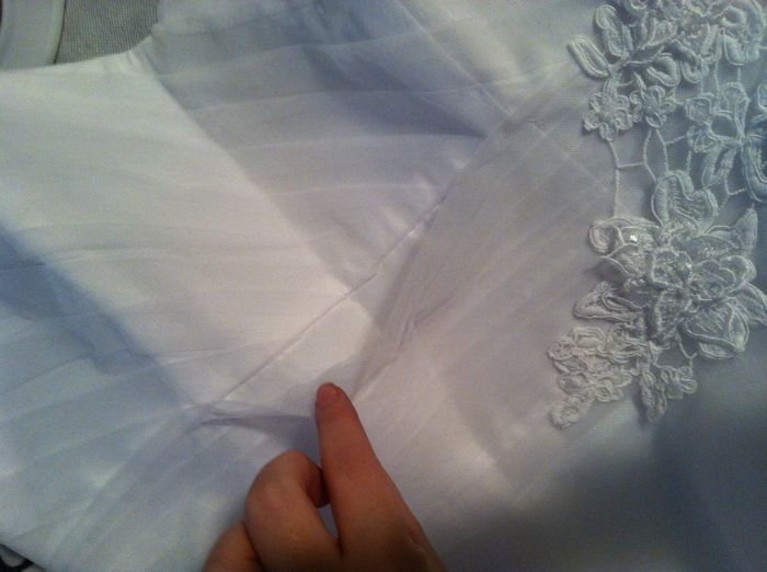 HELP.. need to know if this looks normal, dress might need fixed! (Pics)