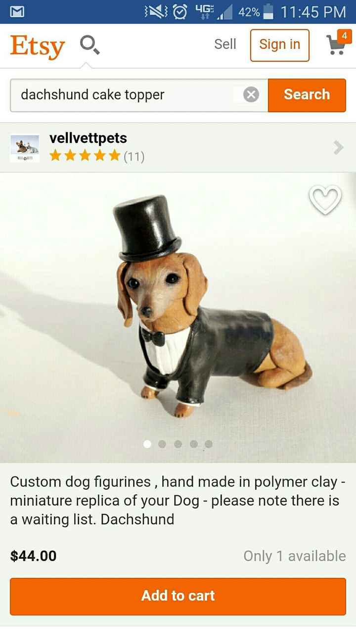 KWR:  cake topper?