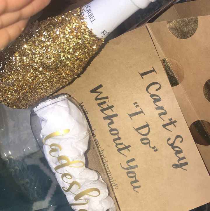 What are you doing for your bridesmaids? - 1