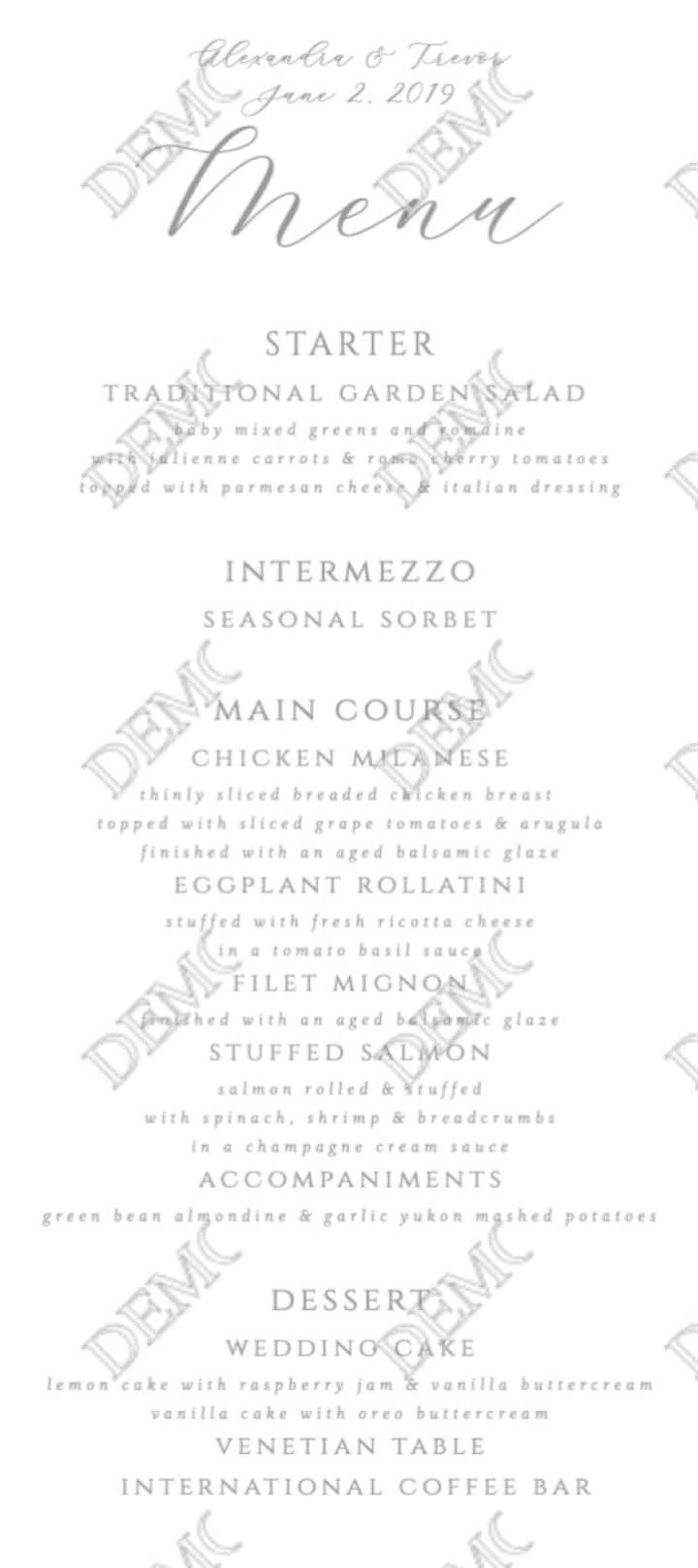 Let's Talk about Food! What's on the Menu? - 1