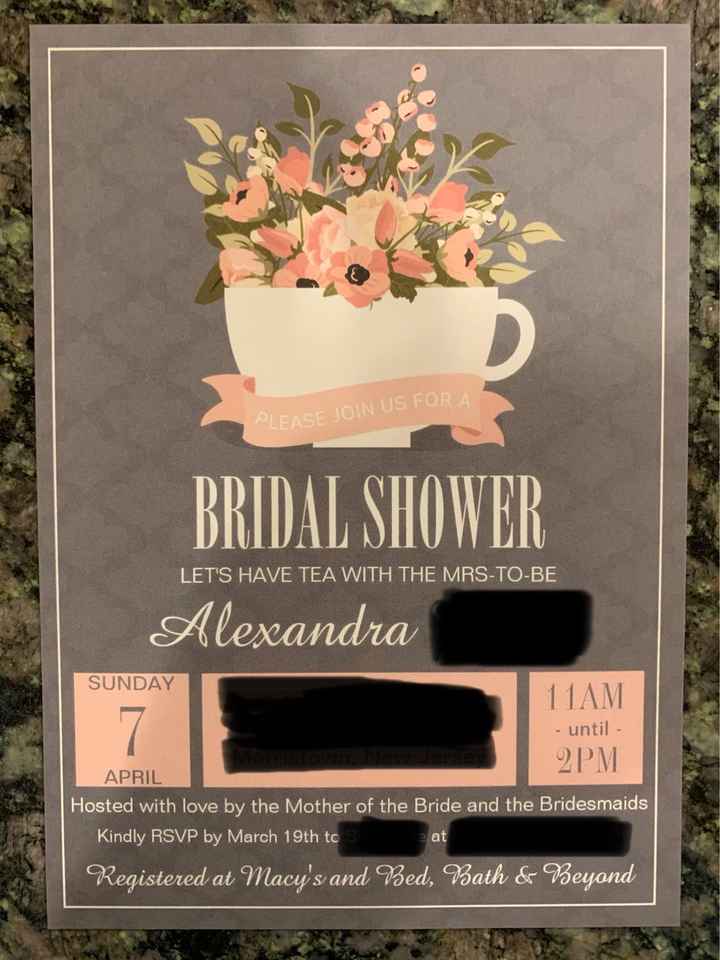 Bridal Tea help - 1