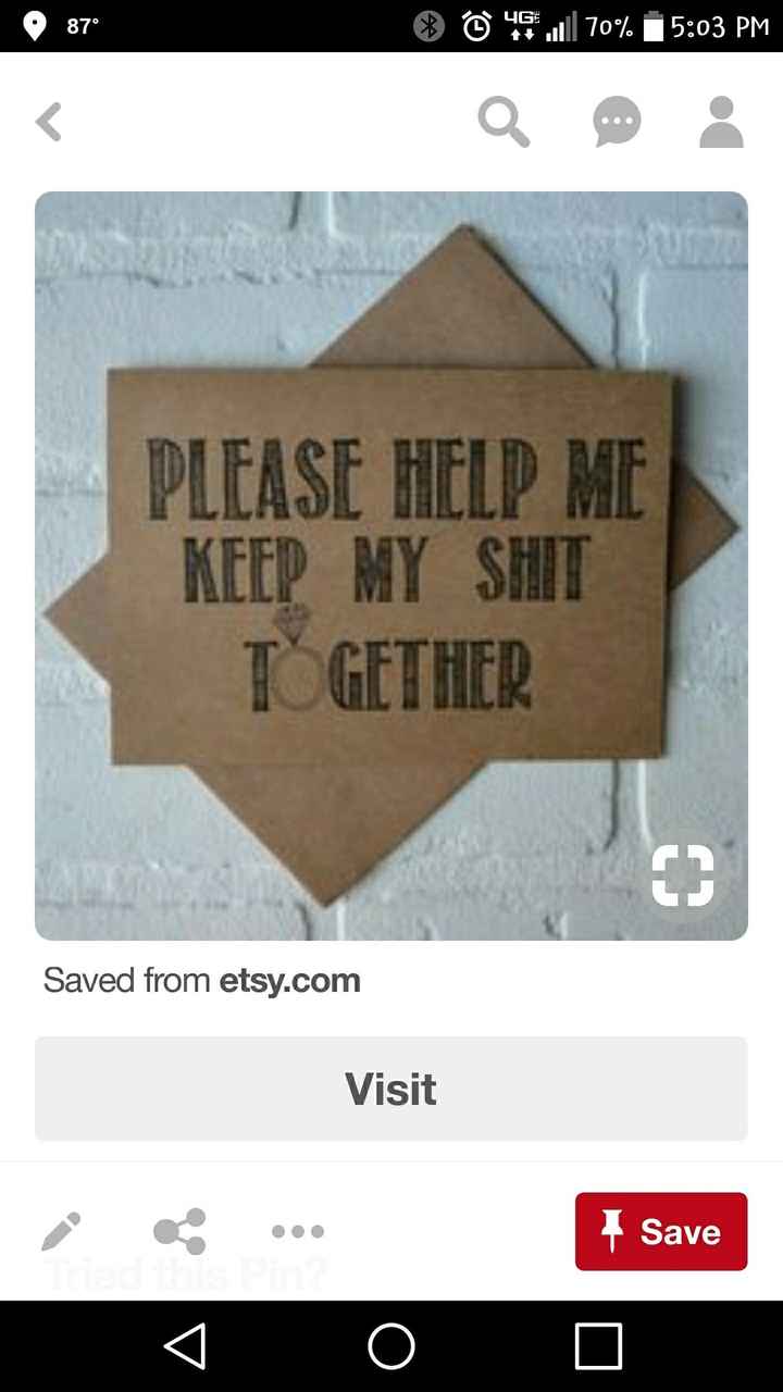 How did you ask your Bridal Party?