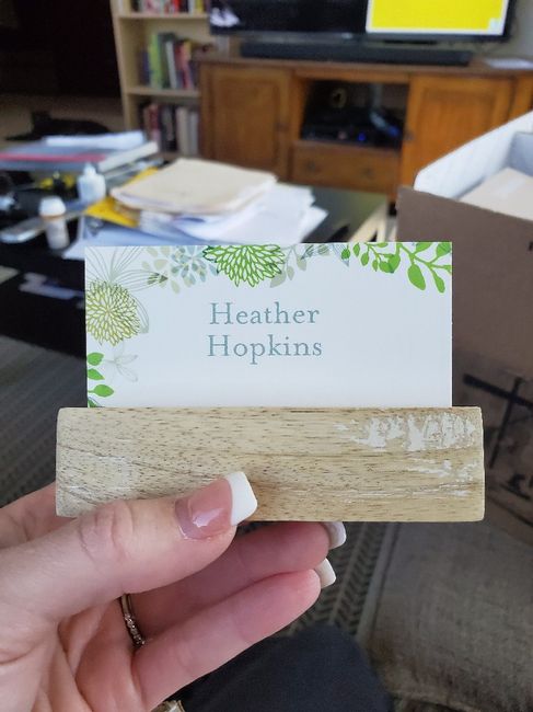 Beach setting place cards 7