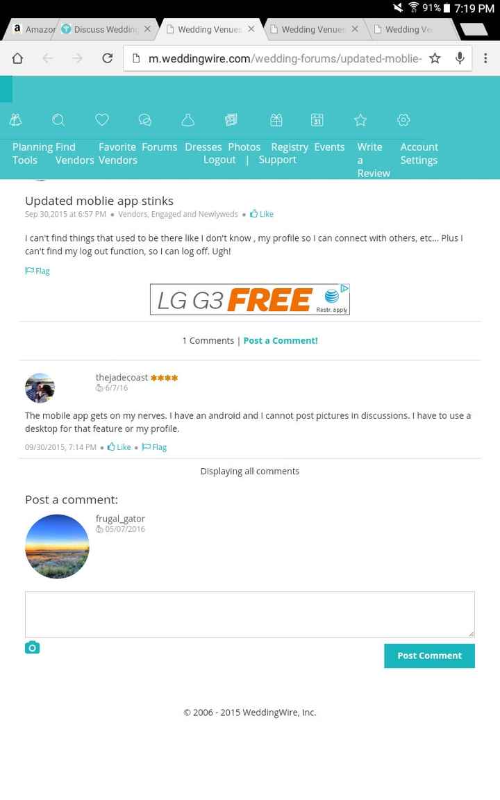 Updated moblie app stinks
