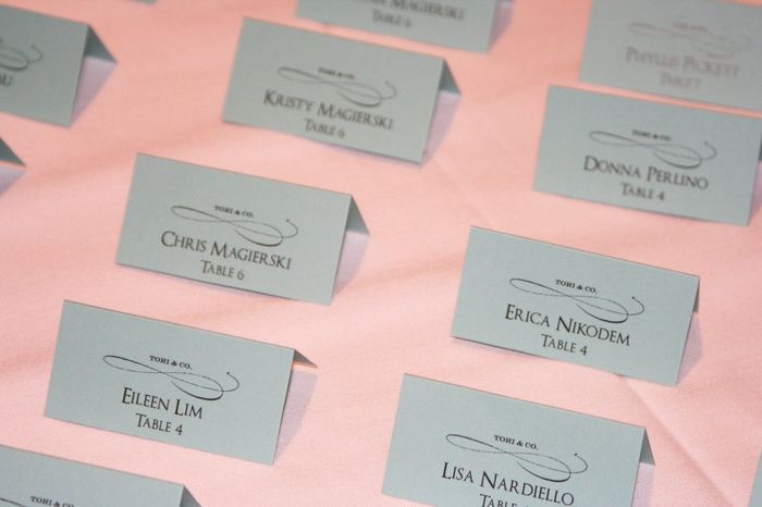 Escort Cards vs. Seating Chart