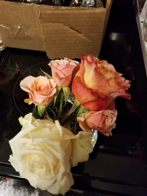 Cocktail hour centerpieces