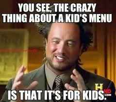 Childrens meals