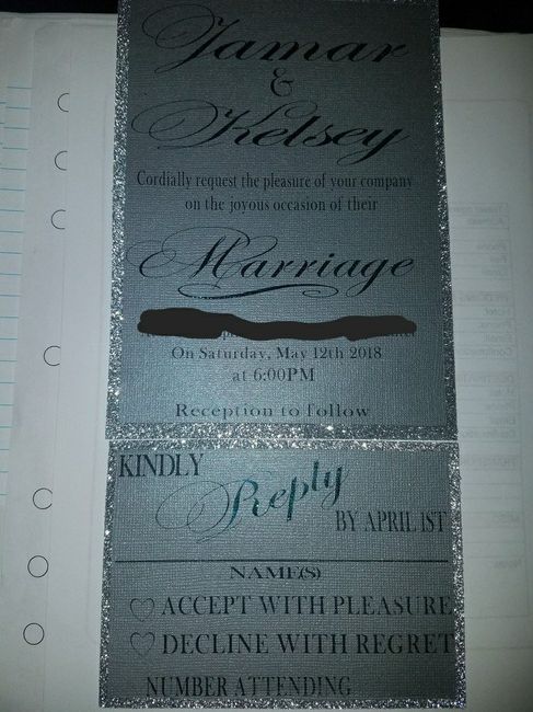 My DIY invitations
