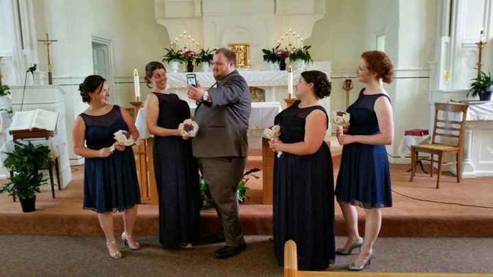 Bridesmaids - same length or different length dresses?
