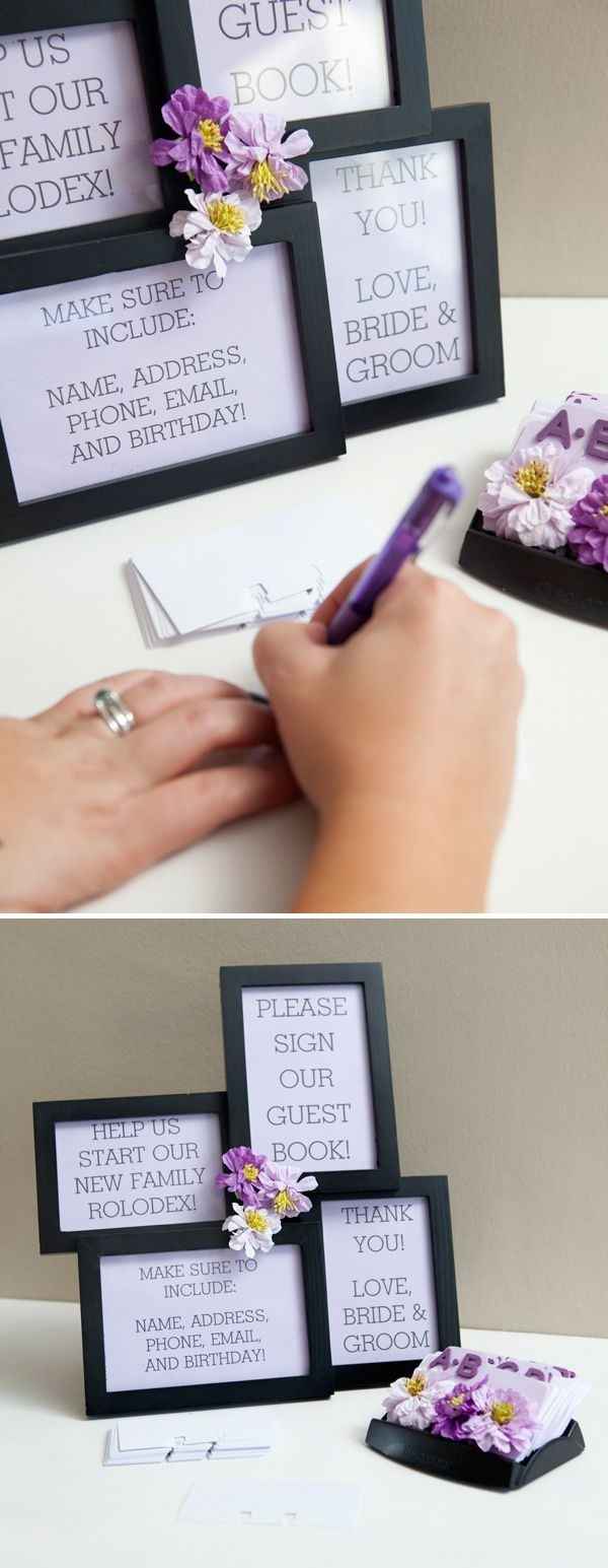 Address book guest book