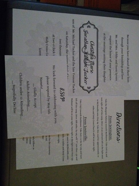 Invitations done!