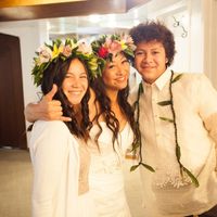 Chilling in the bridal room