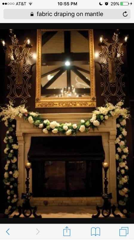Mantle decoration/draping