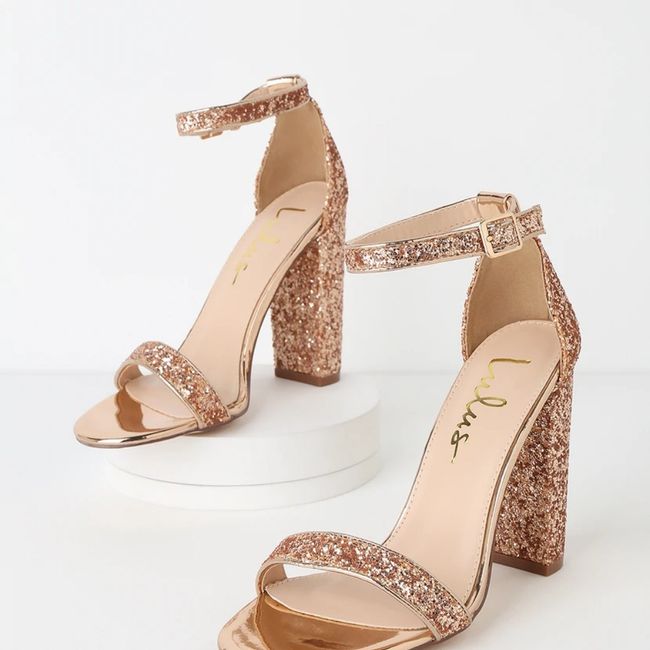 Iso: Comfy Rose Gold Heels - 1