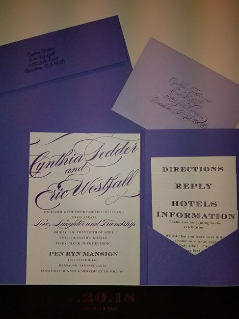 How to write our wedding date on invitation suite belly band tags?? 2
