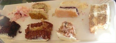 When you did your cake tasting...?