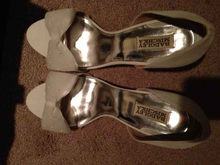 White or pink shoes?