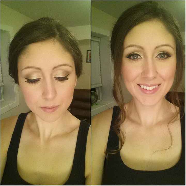 Hair and makeup trial(with pics)