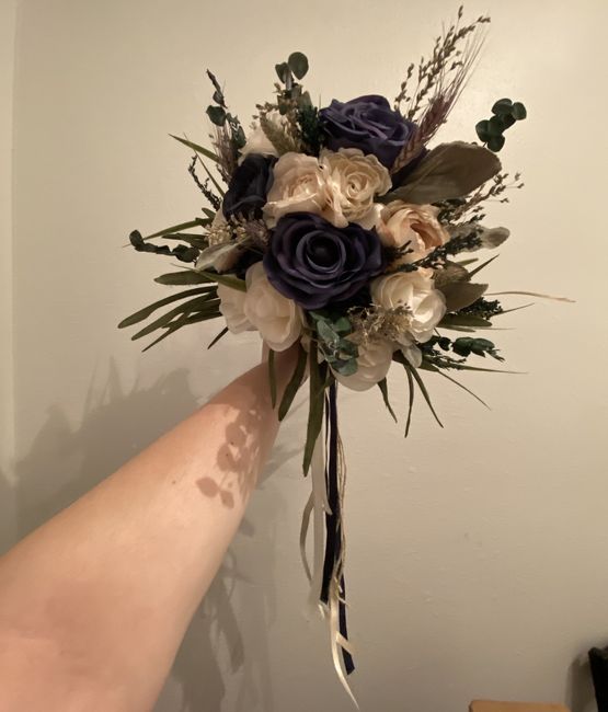 My navy blue, fall inspired diy bouquet! 1