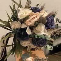 My navy blue, fall inspired diy bouquet! - 3